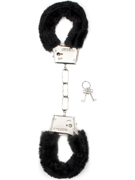 Shots Toys: Furry Handcuffs, black