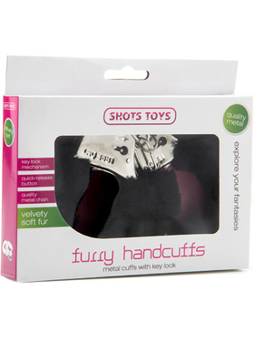 Shots Toys: Furry Handcuffs, black