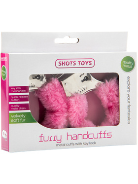 Shots Toys: Furry Handcuffs, pink