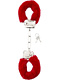 Furry Handcuffs, red