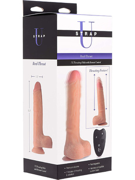 Strap U: Real-Thrust, 7x Thrusting Dildo with Remote, 22 cm