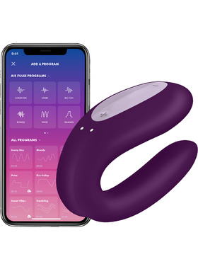 Satisfyer Connect: Double Joy, Partner Vibrator, purple 