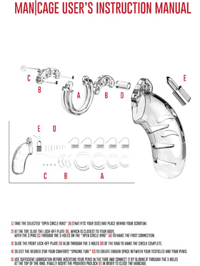 ManCage: Model 13, 6.4 cm, transparent