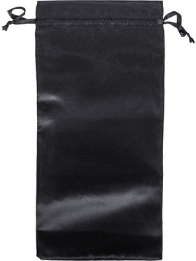 Satin storage bag, 45 x 19.5 cm, black 