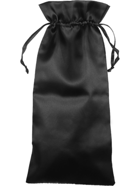 Satin storage bag, 45 x 19.5 cm, black 