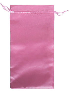 Satin storage bag, 45 x 19.5 cm, pink