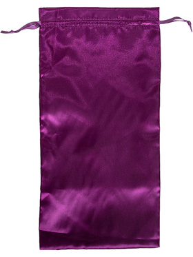 Satin storage bag, 45 x 19.5 cm, purple