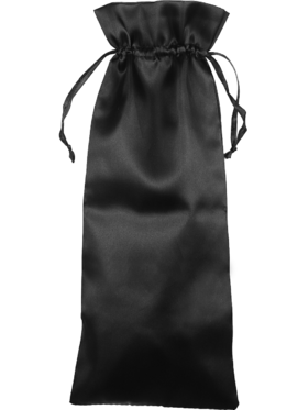 Satin storage bag, 37 x 14.5 cm, black  