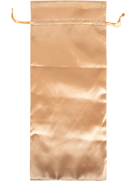 Satin Storage Bag, 37 x 14.5 cm, gold