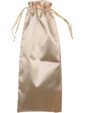 Satin Storage Bag, 37 x 14.5 cm, gold