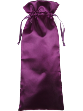 Satin Storage Bag, 37 x 14.5 cm, purple