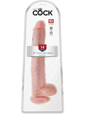 King Cock: Cock with Balls, 38 cm, light