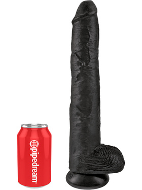 King Cock: Cock with Balls, 38 cm, black