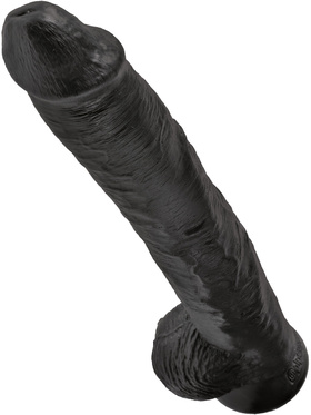 King Cock: Cock with Balls, 38 cm, black