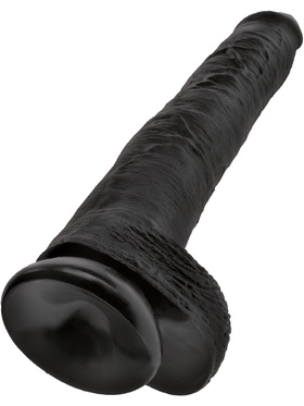 King Cock: Cock with Balls, 38 cm, black