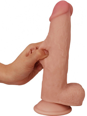 LoveToy: Sliding-Skin Dildo, 20 cm, light 