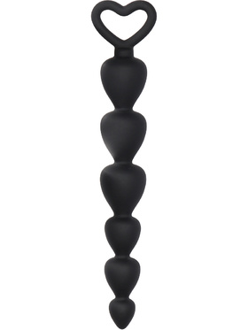 Shots Toys: Silicone Anal Beads, black