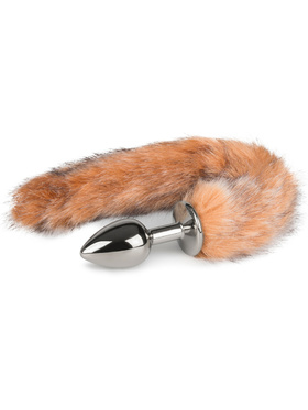 EasyToys: Fox Tail Plug No. 7, small, silver/brown