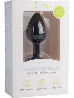 EasyToys: Diamond Plug, small, black