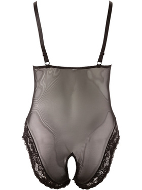 Cottelli Curves Collection: Crotchless Body, black