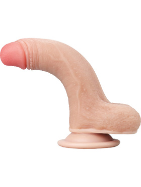 LoveToy: Sliding-Skin Dildo, 17.5 cm, light