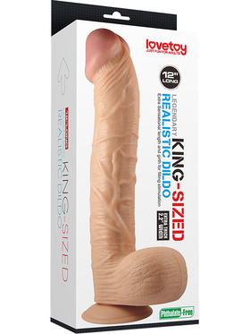 LoveToy: King-Sized Realistic Dildo, 33 cm