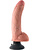 King Cock: Vibrating Cock with Balls, 23 cm, light