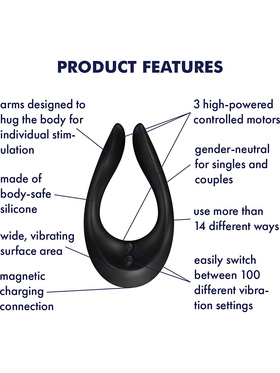 Satisfyer: Endless Joy, Multi Vibrator, black