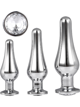 Dream Toys: Gleaming Love, Pleasure Plug Set, silver