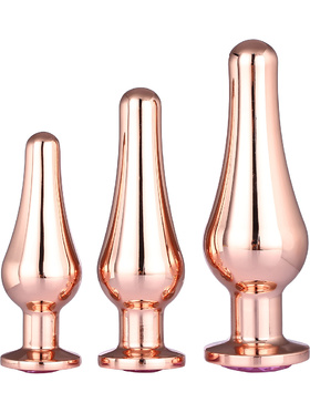 Dream Toys: Gleaming Love, Pleasure Plug Set, rosegold