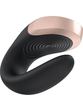 Satisfyer Connect: Double Love, Luxury Partner Vibrator, svart 