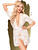 Penthouse: Sweet Retreat, Lace Kimono & String, white 