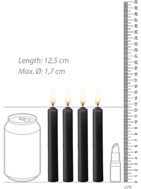 Ouch!: Teasing Wax Candles, 4-pack, black