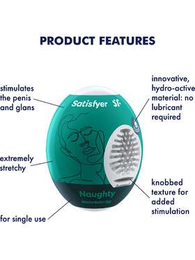 Satisfyer: Masturbator Egg Single, Naughty