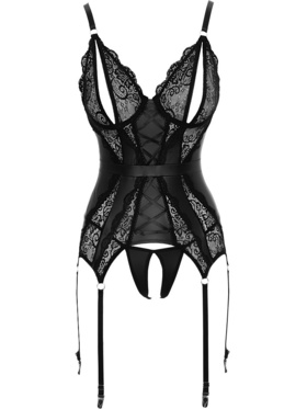 Cottelli Lingerie: Body with suspenders + thong