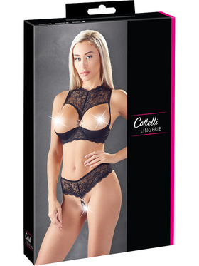 Cottelli Lingerie: Open Bra med Thong