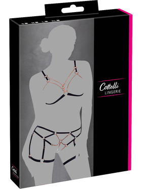 Cottelli Lingerie: Bra-set with straps and chains