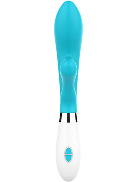 Luminous: Agave, Ultra Soft Silicone Rabbit Vibrator, turquoise