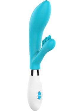 Luminous: Agave, Ultra Soft Silicone Rabbit Vibrator, turquoise