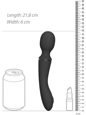 Vive: Nami, Pulse-Wave Wand Vibrator with Clitoral Sleeves, black