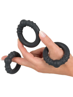 Rebel: 3 Heavy Silicone Cock Rings