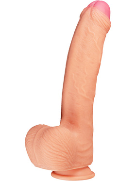 LoveToy: Dual-Layered Silicone Cock, 28 cm