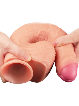 LoveToy: Dual-Layered Silicone Cock, 28 cm