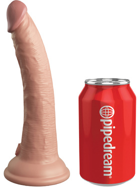 King Cock Elite: Dual Density Silicone Cock, 21 cm, light