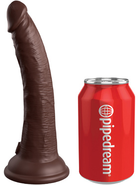 King Cock Elite: Dual Density Silicone Cock, 21 cm, dark