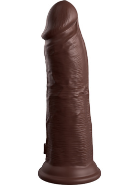 King Cock Elite: Dual Density Silicone Cock, 22 cm, dark