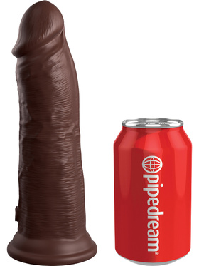 King Cock Elite: Dual Density Silicone Cock, 22 cm, dark