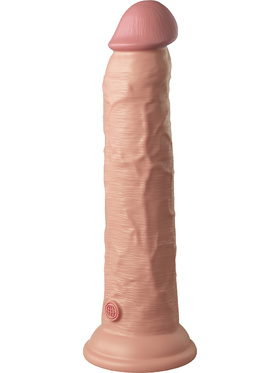 King Cock Elite: Dual Density Silicone Cock, 25 cm, light