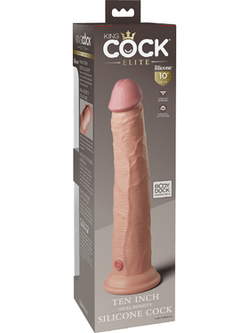 King Cock Elite: Dual Density Silicone Cock, 27 cm, light