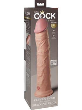 King Cock Elite: Dual Density Silicone Cock, 30 cm, light